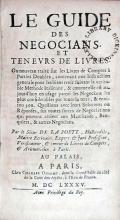 Le Guide Des Negocians. Et Tenevrs De Livres