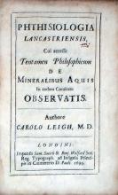 Phthisiologia Lancastriensis, Cui accessit Tentamen Philosophicum...
