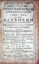 Institutionum Astronomicarum Libri Duo, …Cum Tabulis Tychonianis...