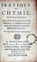 Pratiqve De Chymie, Divisée en quatre parties….Avec un avis sur les eaux minerales