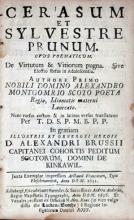 Cerasum Et Sylvestre Prunum. Opus Poematicum. De Virtutum & Vitiorum pugna