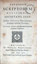 Catalogvs Scriptorvm Religionis Societatis Iesv