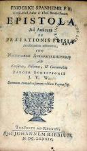 Epistola Ad Amicum De Praefationis Frisiae Accusationibus referentem