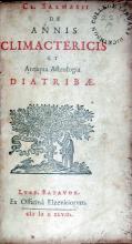 De Annis Climactericis Et Antiqua Astrologia Diatribae