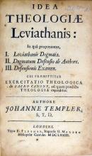 Idea Theologiae Leviathanis….Cui Praemittitur Exercitatio Theologica...