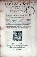 Sacrosancti Et Oecvmenici Concillii Tridentini, .Canones Et Decreta