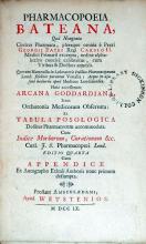 Pharmacopoeia Bateana, .Huic accesserunt Arcana Goddardiana