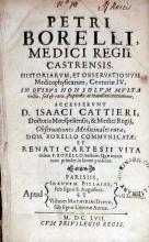 Historiarvm, et Observationvm Medicophysicarum, Centuriae IV... (I)