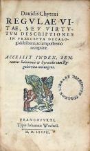 Regvlae Vitae, Sev Virtvtvm Descriptiones In Praecepta Decalogi...