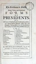 The Scrivener's Guide. Being Choice and Approved Forms of Presidents...