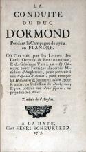 La Conduite du Duc D'Ormond Pendant la Campagne de 1712. en Flandre