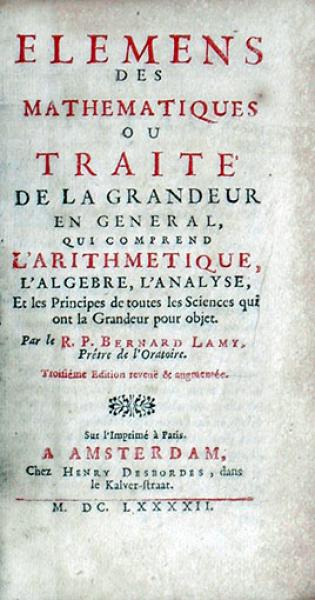 Elemens Des Mathematiques Ou Traité De La Grandeur En General...