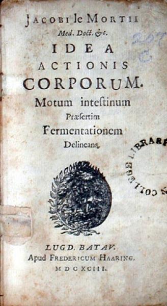 Idea Actionis Corporum. Motum intestinum Praesertim Fermentationem Delineans
