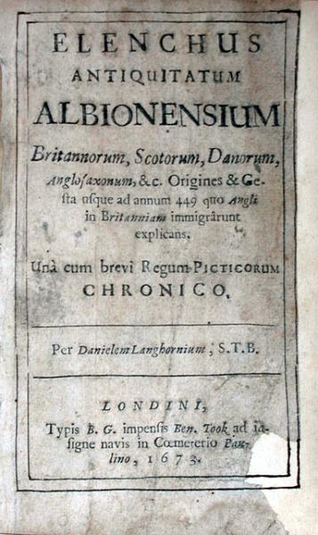 Elenchus Antiquitatum Albionensium Britannorum, Scotorum, Danorum...