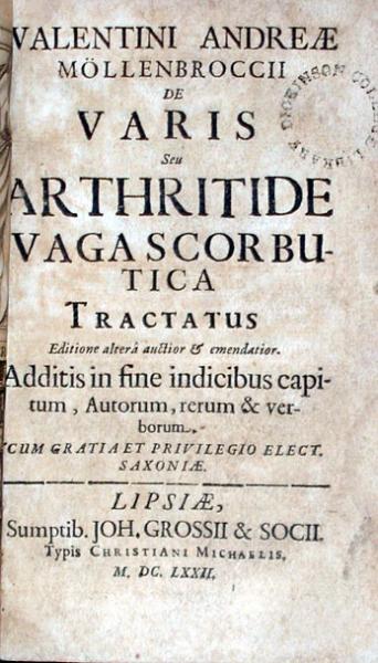 De Varis Seu Arthritide Vagascorbutica Tractatus Editione alterâ