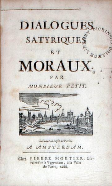 Dialogues Satyriques Et Moraux