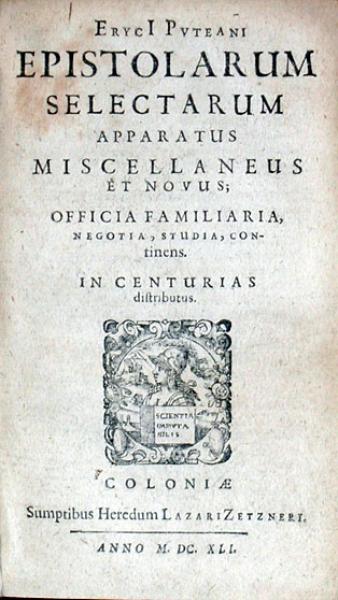 Epistolarum Selectarum Apparatus Miscellaneus Et Novus...