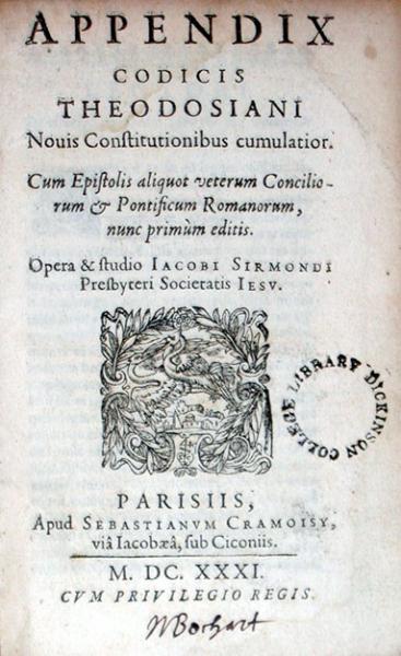 Appendix Codicis Theodosiani Nouis Constitutionibus cumulatior
