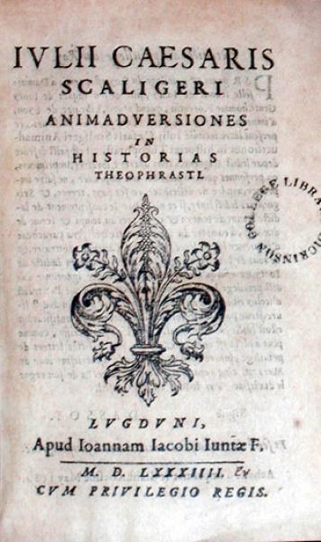Animadversiones in Historias Theophrasti