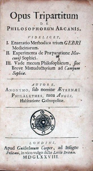 Opus Tripartitum De Philosophorum Arcanis