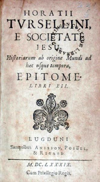 Historiarum ab origine Mundi ad haec usque tempora, Epitome Libri XII