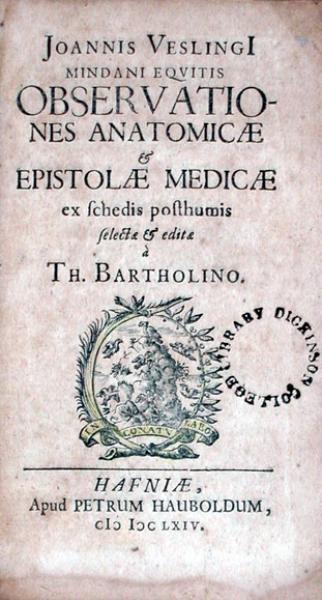 Observationes Anatomicae & Epistolae Medicae