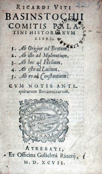 Historiarvm Libri, …Cvm Notis Antiquitatum Britannicarum