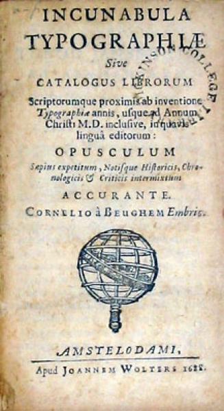 Incunabula Typographiae Sive Catalogus Librorum Scriptorumque proximis...