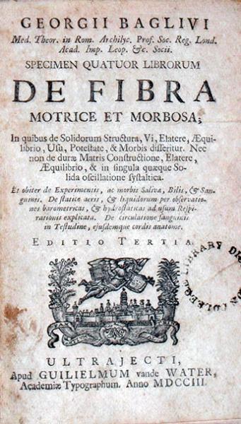 Specimen Quatuor Librorum De Fibra Motrice et Morbosa;…Editio Tertia