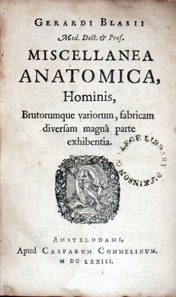 Miscellanea Anatomica, Hominis, Brutorumque variorum...