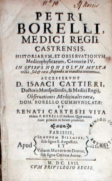 Historiarvm, et Observationvm Medicophysicarum, Centuriae IV... (II, III)