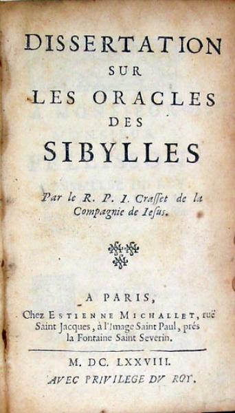 Dissertation Sur Les Oracles Des Sibylles