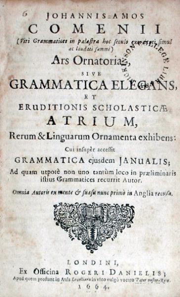 Ars Ornatoria, sive Grammatica Elegans, et Eruditionis Scholasticae...