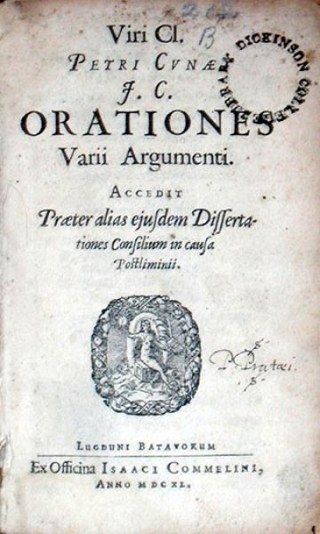Orationes Varii Argumenti. Accedit Praeter alias ejusdem Dissertationes...