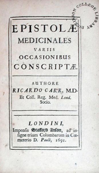 Epistolae Medicinales Variis Occasionibus Conscriptae
