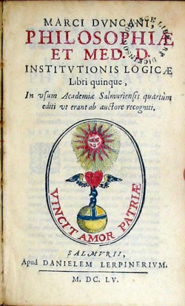 Philosophiae Et Med. D. Institvtionis Logicae
