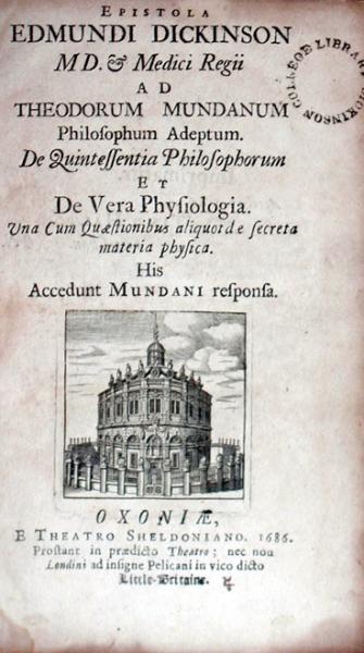 Epistola…Ad Theodorum Mundanum…De Quintessentia Philosophorum...