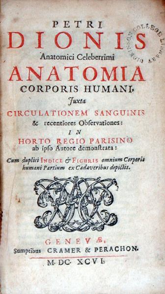 Anatomia Corporis Humani, Juxta Circulationem Sanguinis & recentiores Observationes