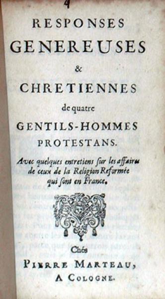 Responses Genereuses & Chretiennes...