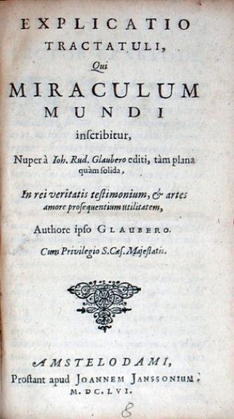 Explicatio Tractatuli, Qui Miraculum Mundi inscribitur