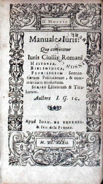 Manuale iuris: Que continetur Iuris ciuilis romani...