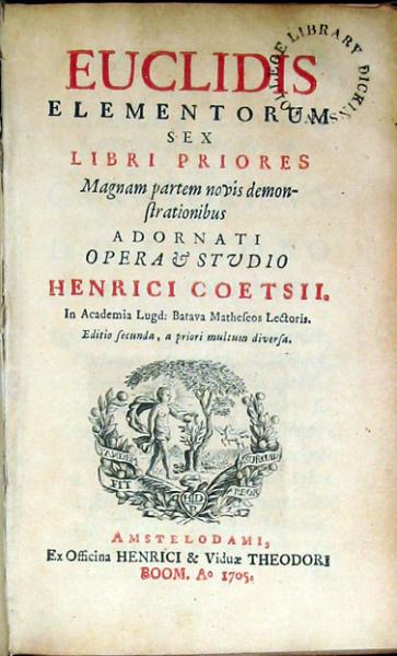 Elementorum Ex Libri Priores..Editio secunda
