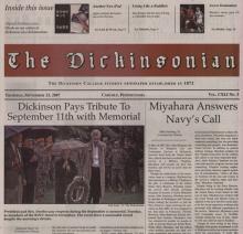 The Dickinsonian, sample front page