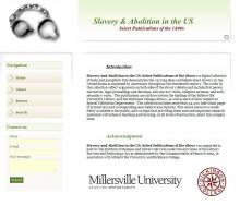 Slavery and Abolition Resource Center home page