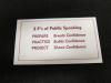 "3 P's of Public Speaking" card