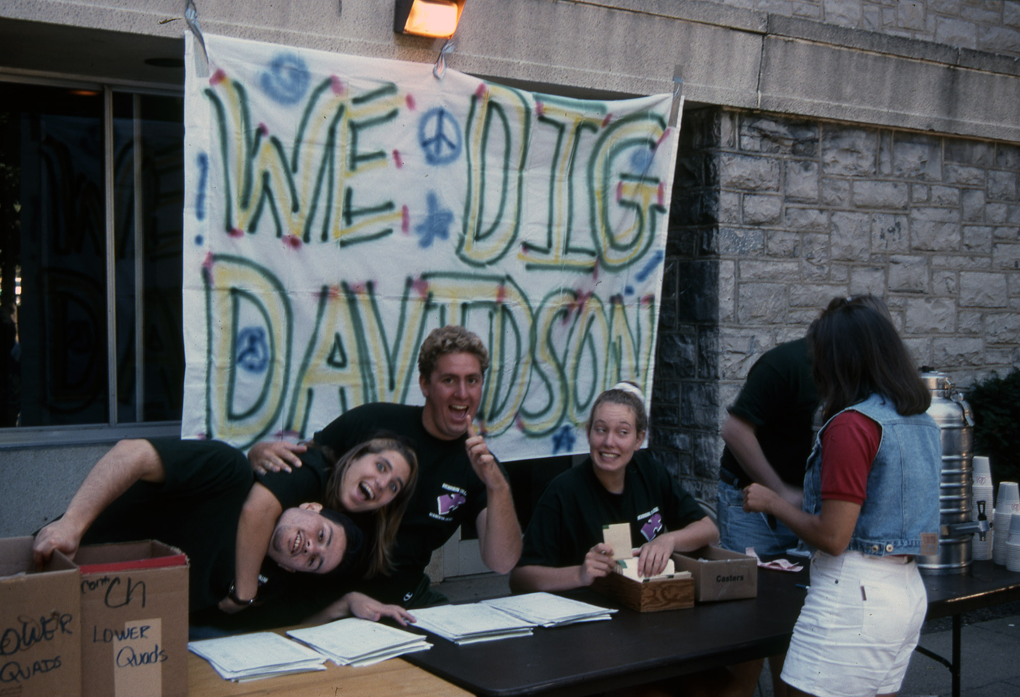 Check In at Davidson Hall, 1995