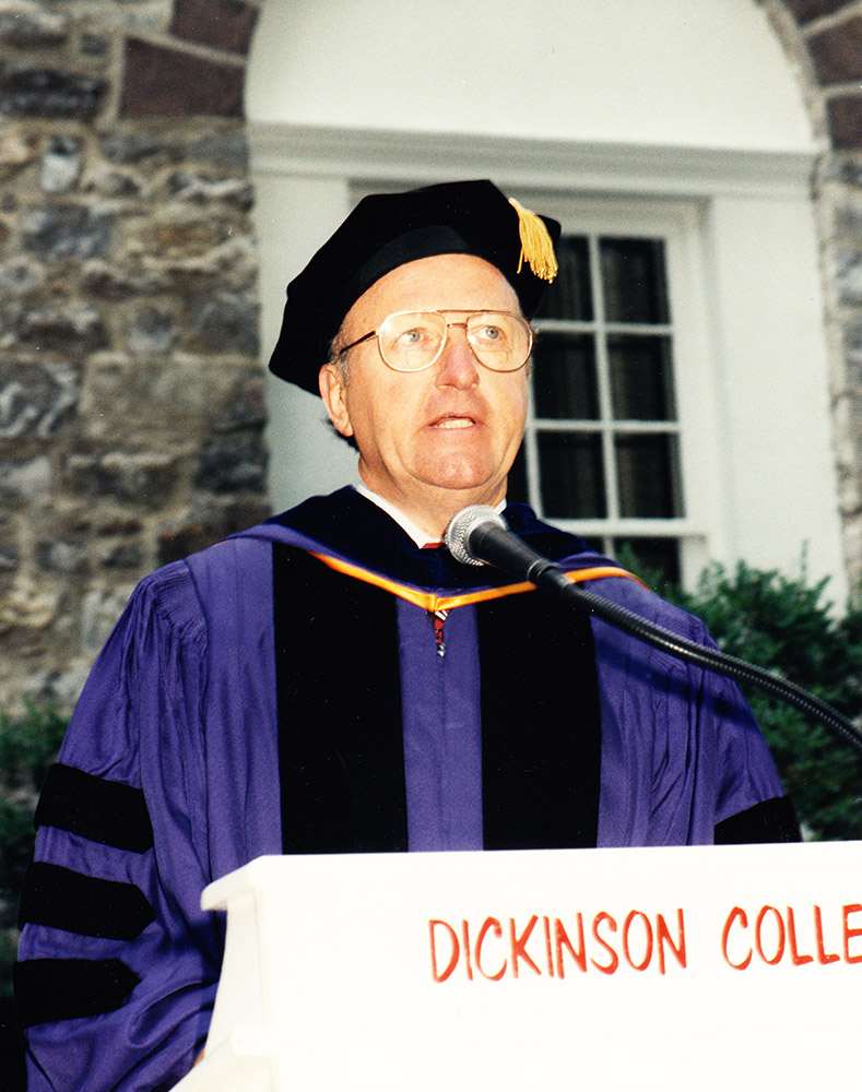 President Fritschler at Commencement, 1991