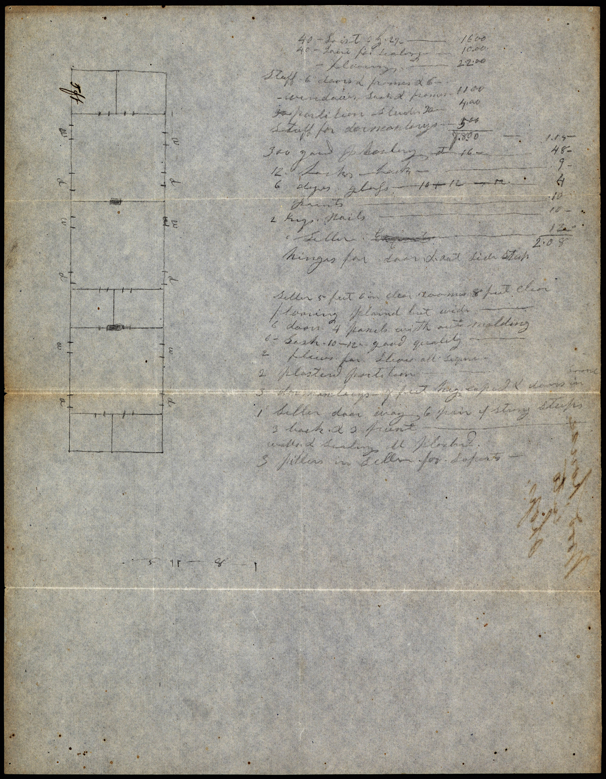 North College plans (RG 2/3, folder 1-1-2)