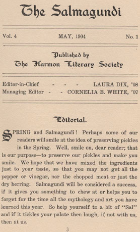 The Salmagundi, 1904