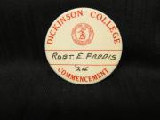 Commencement button, 1924